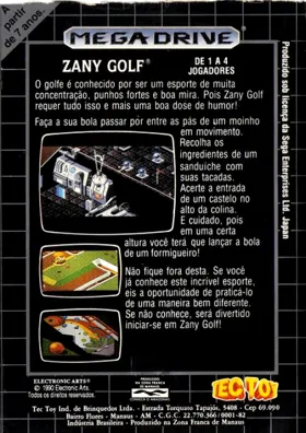 Zany Golf (USA, Europe) (v1 box cover back